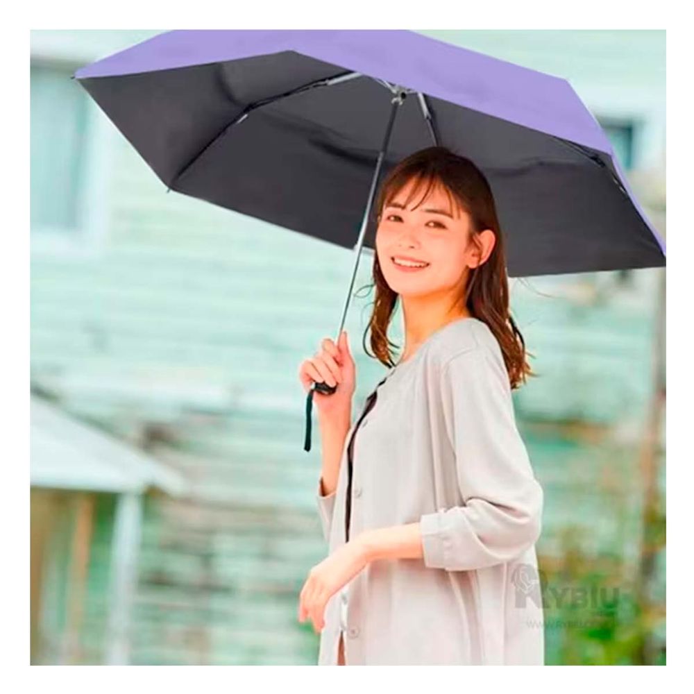Sombrilla Plegable Portatil para Cartera de Color Morado Sombrilla Plegable Portatil para Cartera de Color Morado