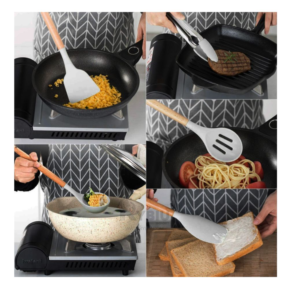 Kit Practico de Piezas para Cocina en Gris Y+Papel de Regalo Kit Practico de Piezas para Cocina en Gris Y+Papel de Regalo