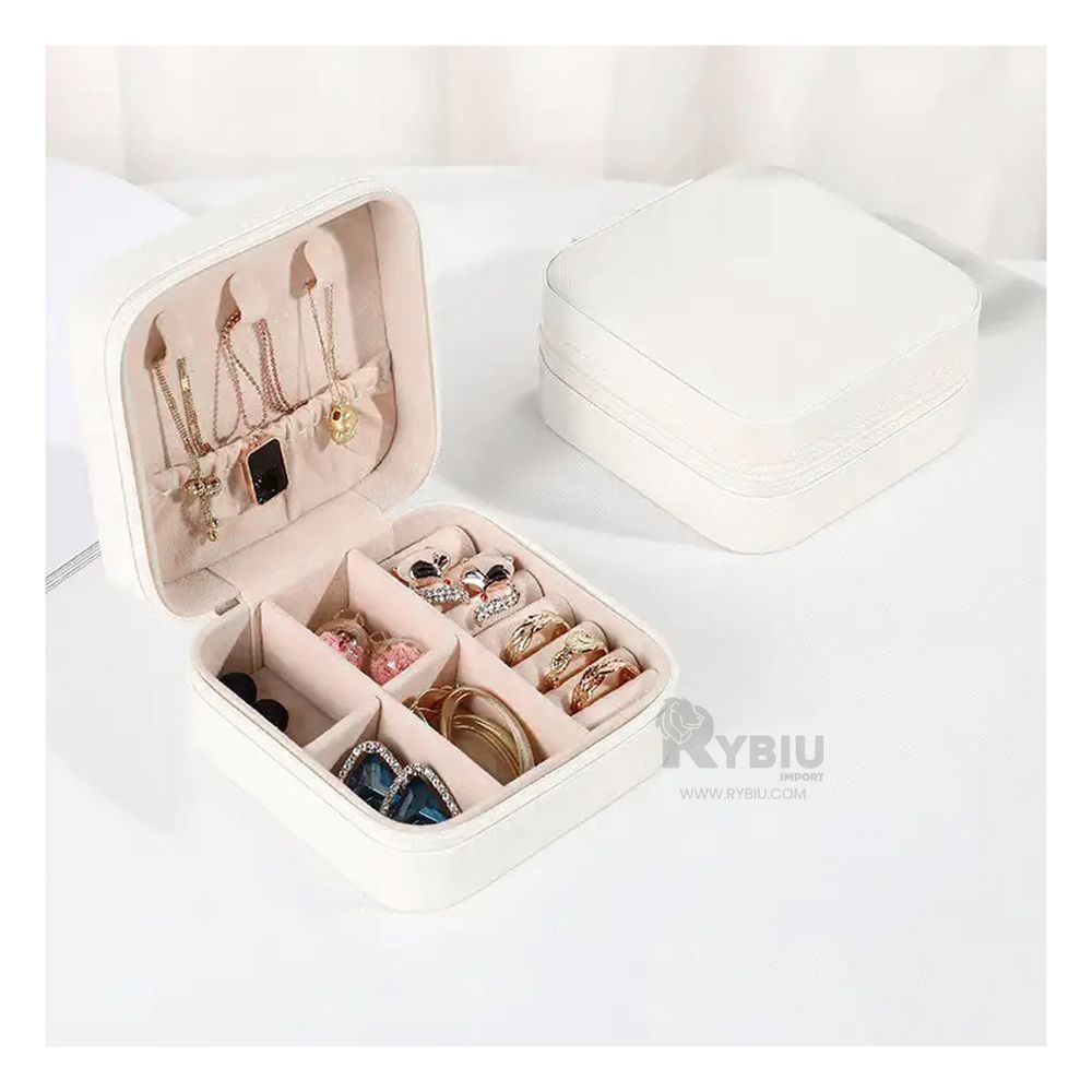 Mini Organizador para Joyas Sofisticado en Blanco Y+Agendita Mini Organizador para Joyas Sofisticado en Blanco Y+Agendita