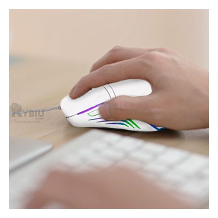 Mouse Gamer con Iluminacion RGB para Laptop Color Blanco Mouse Gamer con Iluminacion RGB para Laptop Color Blanco