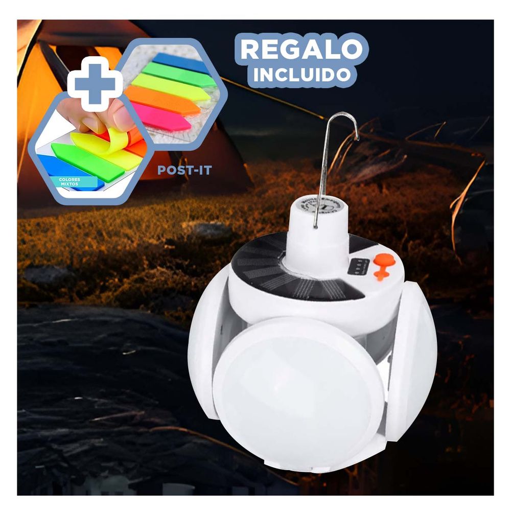 Ampolleta Sostenible con Panel Solar Y+Post-it adhesivos Ampolleta Sostenible con Panel Solar Y+Post-it adhesivos