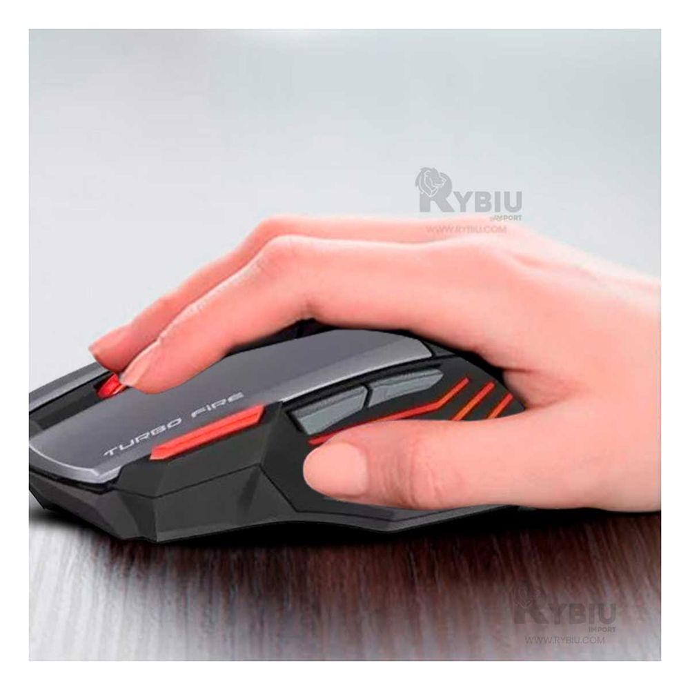 Mouse Gamer para Laptop con LED Multicolor 4 Colores Negro Mouse Gamer para Laptop con LED Multicolor 4 Colores Negro
