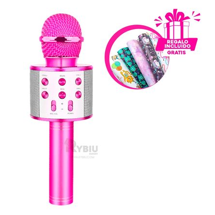 Microfono para Podcast en Color Fucsia Y+Papel de Regalo