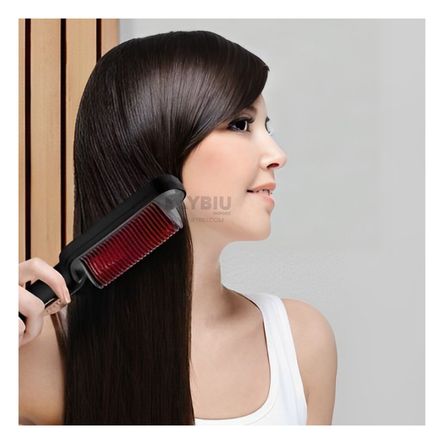 Peine con Control Inteligente de Ceramica Negro Y+Stickers Peine con Control Inteligente de Ceramica Negro Y+Stickers