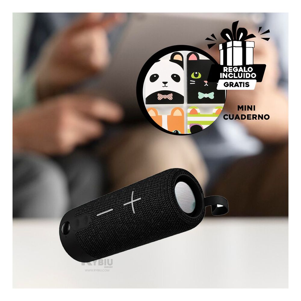 Parlante Moderno para Eventos Negro Y+Papel de Regalo Parlante Moderno para Eventos Negro Y+Papel de Regalo