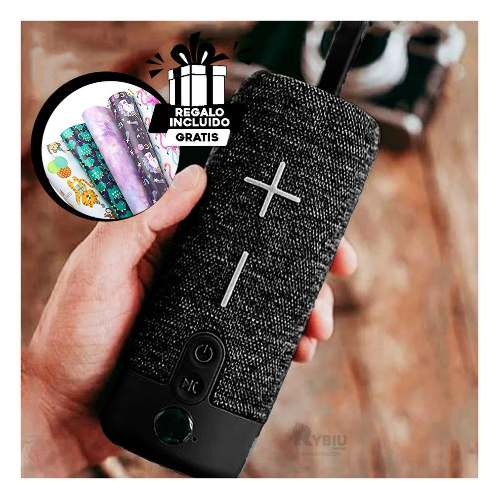 Parlante Funcional y Estetico Tono Negro Y+Stickers Parlante Funcional y Estetico Tono Negro Y+Stickers