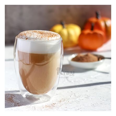 Vaso de Vidrio Doble para Bebidas Tapa Rosado 350ml Vaso de Vidrio Doble para Bebidas Tapa Rosado 350ml