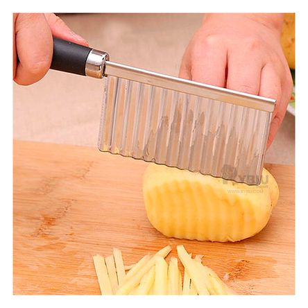 Cuchillo Acero Multifuncional en Ondas en Color Plateado Cuchillo Acero Multifuncional en Ondas en Color Plateado