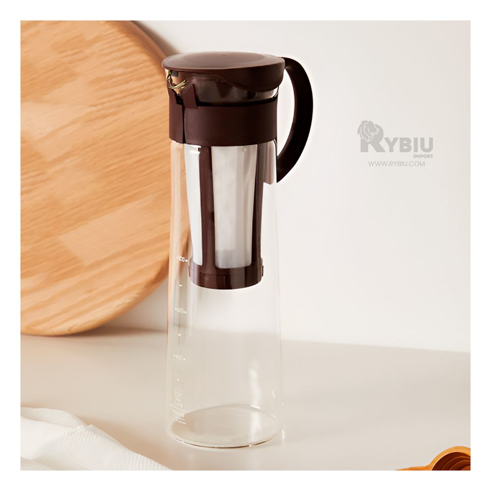 Jarra de Vidrio de 900ml con Filtro en Tapa Negra Jarra de Vidrio de 900ml con Filtro en Tapa Negra