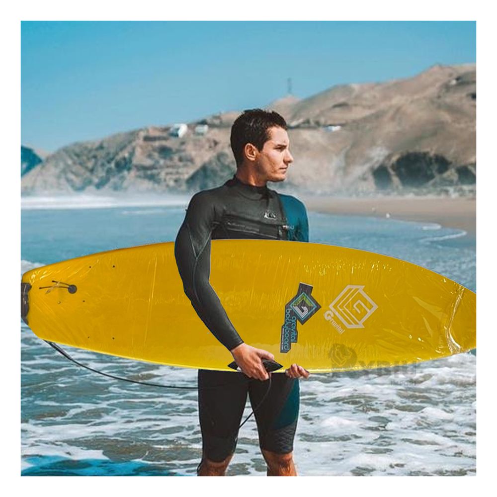 Tabla Sofisticada de Surf en Color Amarillo 7' Y+Agendita Tabla Sofisticada de Surf en Color Amarillo 7' Y+Agendita