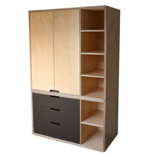 Ropero Mobiliari 2 Puertas 3 Cajones Doo