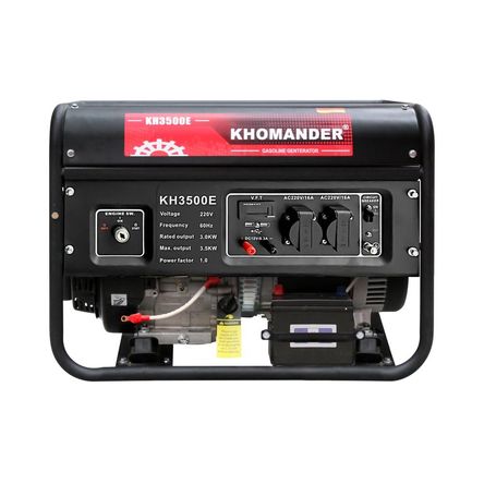 Generador KHOMANDER KH3500E Gasolinero 3500W Arranque Electrico Generador KHOMANDER KH3500E Gasolinero 3500W Arranque Electrico