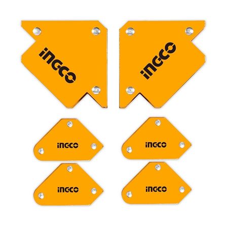 Set 6 Escuadras Magnéticas 45° 90° 135° para Soldar Ingco AMWH6001 Set 6 Escuadras Magnéticas 45° 90° 135° para Soldar Ingco AMWH6001