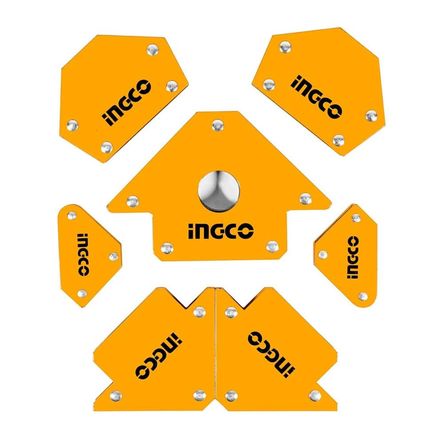 Set 7 Escuadras Magnéticas para Soldar Ingco AMWH7002 Set 7 Escuadras Magnéticas para Soldar Ingco AMWH7002
