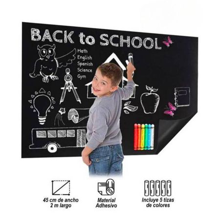 Pizarra Adhesiva Negra de Vinilo Pizarra Adhesiva Negra de Vinilo