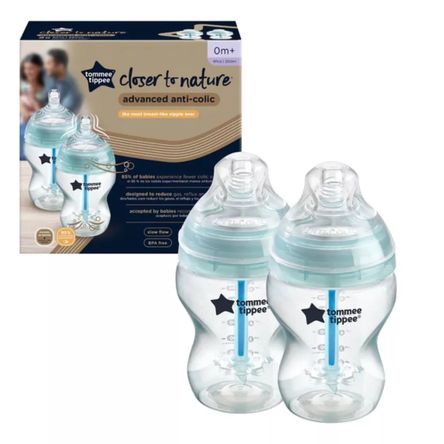 Pack Biberón Anti Cólicos Avanzado 9oz Tommee Tippee Pack 2u Pack Biberón Anti Cólicos Avanzado 9oz Tommee Tippee Pack 2u