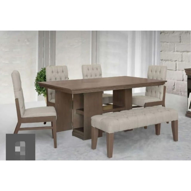 Comedor Mobiliari + 4 Sillas Trevor + Banqueta