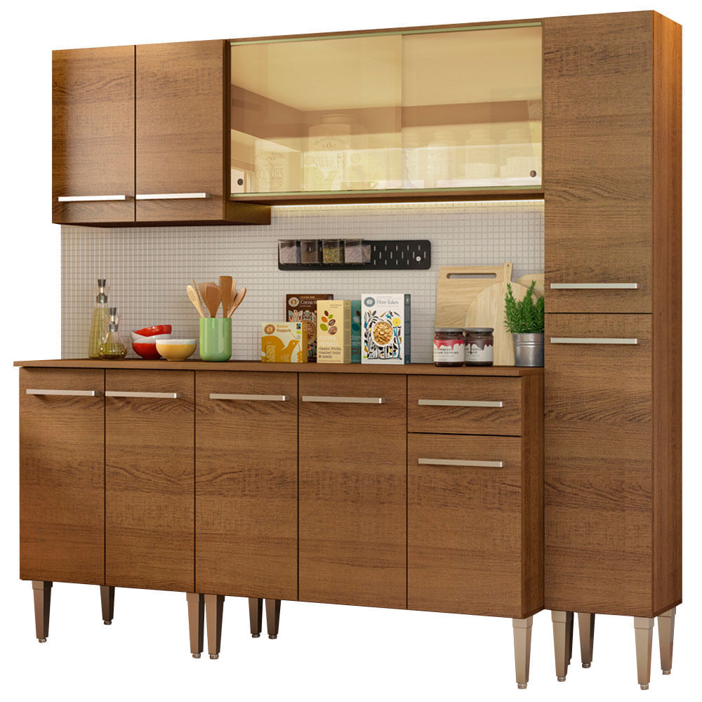Mueble de Cocina Integral Emilly West 201 cm Marrón 03