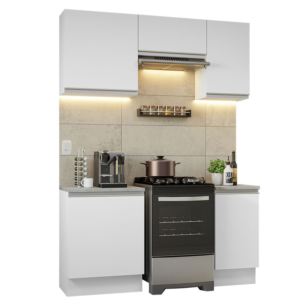 Mueble de Cocina Integral 160 cm Glamy Blanco 07