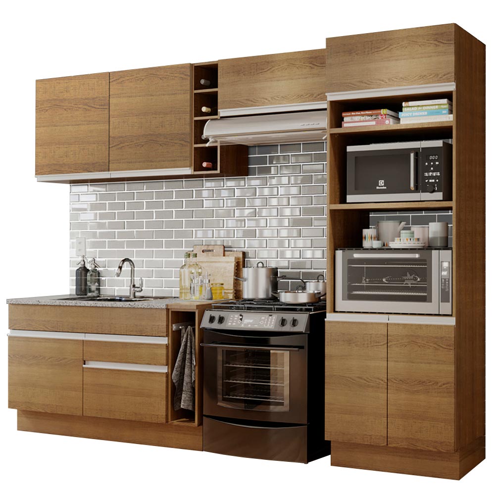 Mueble de Cocina Integral 290 cm Marrón 10