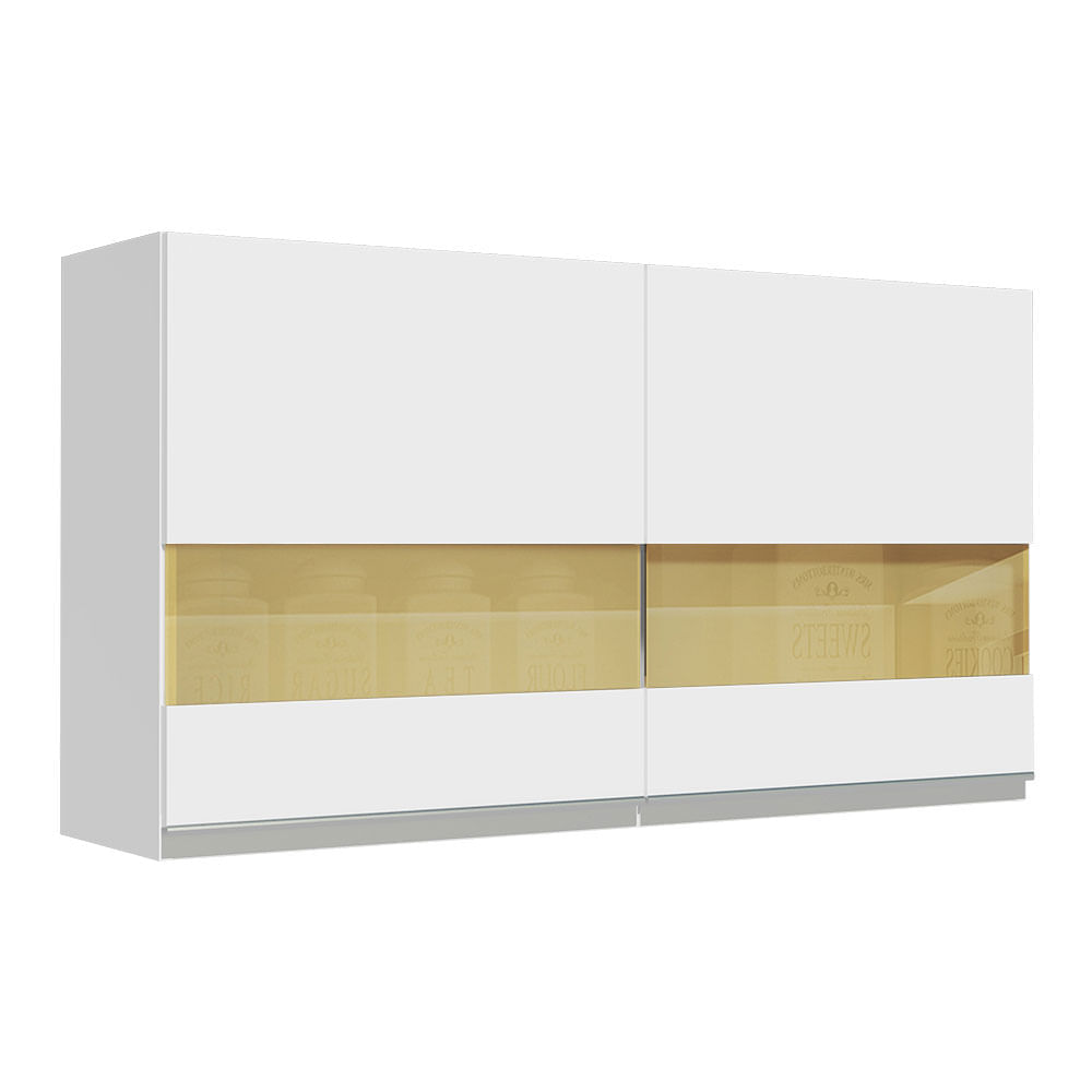 Alacena de Cocina 2 Puertas de Glamy 120 cm Blanco