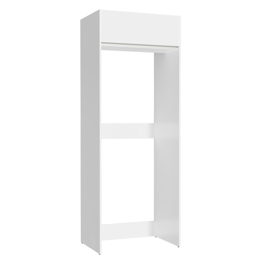 Mueble de Cocina para Refrigerador 1 Puerta Abatible Glamy 83 cm Blanco