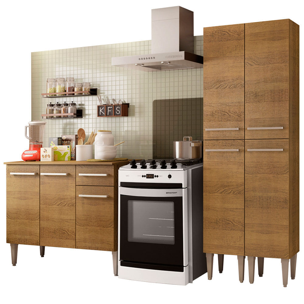Mueble de Cocina Integral Emilly Front 169 cm Marrón 02