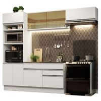 Mueble de Cocina Integral Glamy 270 cm Blanco 11