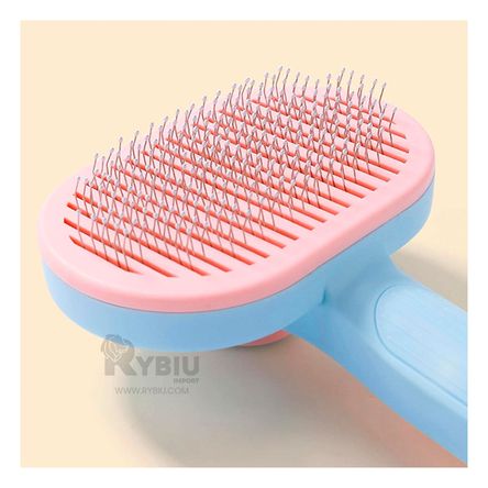 Cepillo de Limpieza para Gato con Mango Ergonomico Rosado Cepillo de Limpieza para Gato con Mango Ergonomico Rosado
