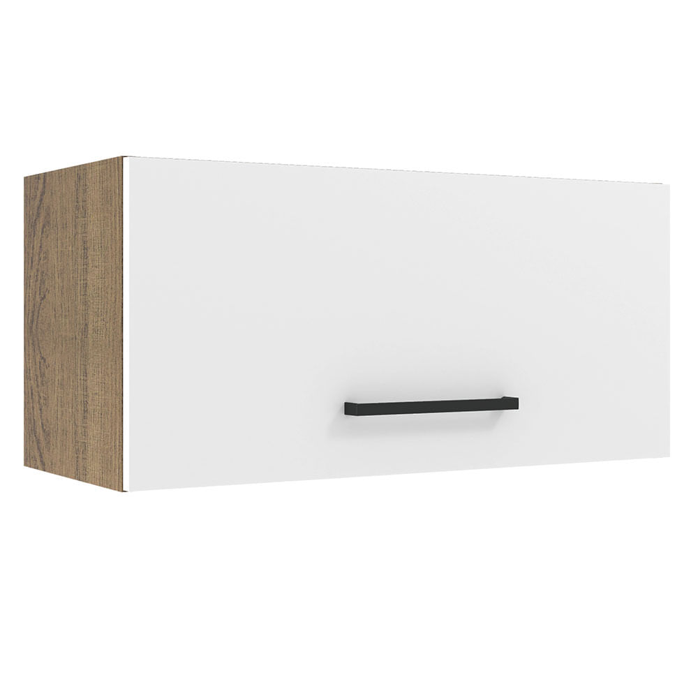 Alacena de Cocina 1 Puerta Abatible Agata 70 cm Marrón/Blanco Alacena de Cocina 1 Puerta Abatible Agata 70 cm Marrón/Blanco
