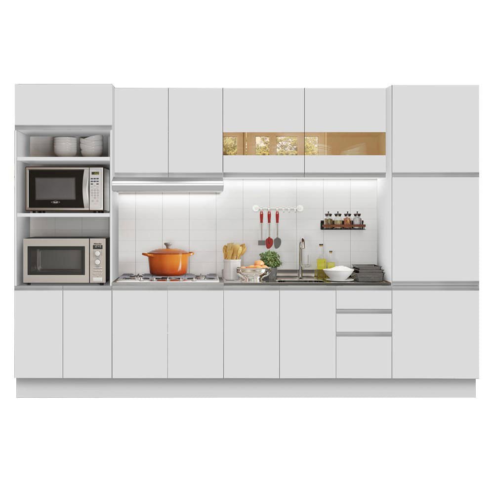 Mueble de Cocina Integral Olimpia 330 cm Blanco 02