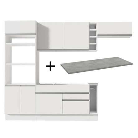 Mueble de Cocina Integral Safira 290 cm Blanco 14