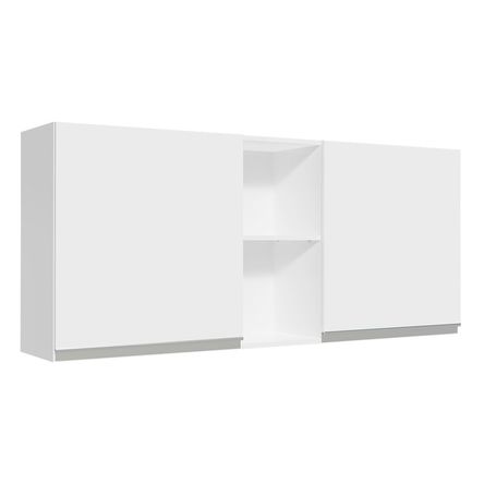Alacena de Cocina 2 Puertas y 2 Nichos Glamy 150 cm Blanco