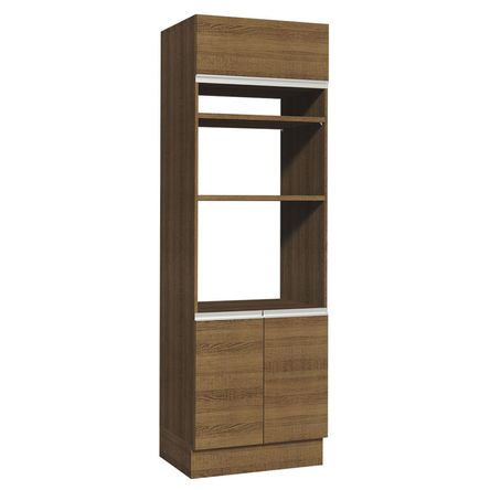 Mueble de Cocina Torre para Hornos 3 Puertas Glamy 70 cm Marrón Mueble de Cocina Torre para Hornos 3 Puertas Glamy 70 cm Marrón