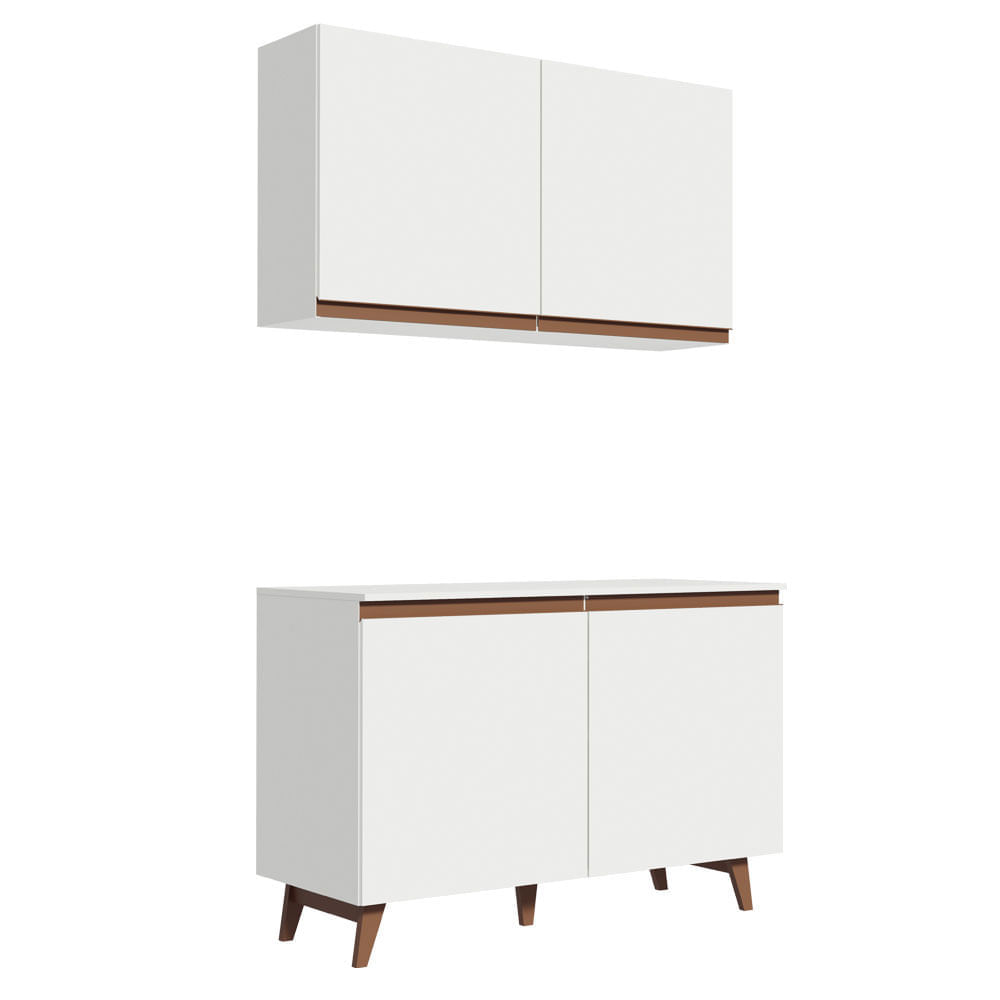 Kit Mueble de Cocina Reims 120 cm Blanco