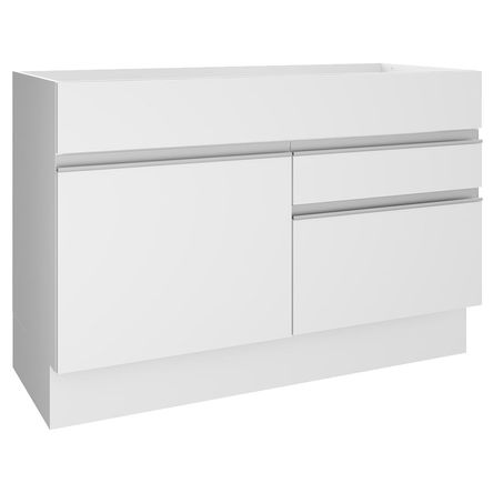 Mueble de Cocina 1 Puerta y 2 Cajones Glamy 120 cm Blanco Mueble de Cocina 1 Puerta y 2 Cajones Glamy 120 cm Blanco