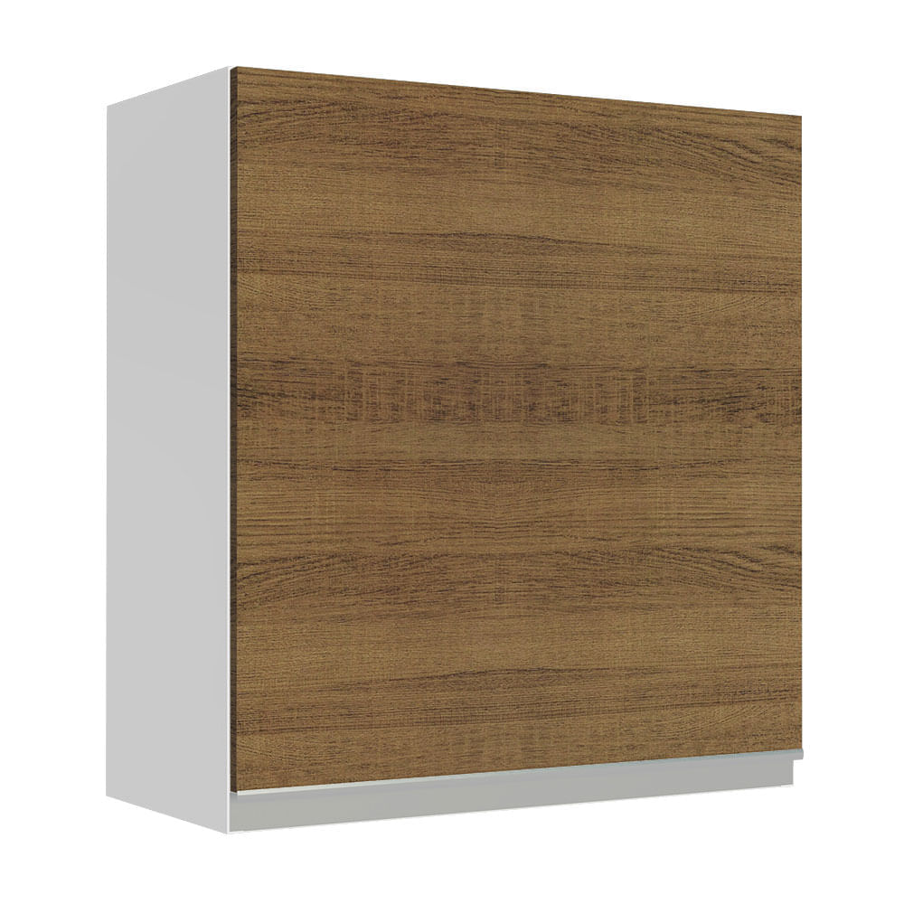 Alacena de Cocina 1 Puerta Glamy 60 cm Blanco/Marrón