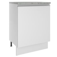 Mueble de Cocina 1 Puerta Glamy 60 cm Blanco