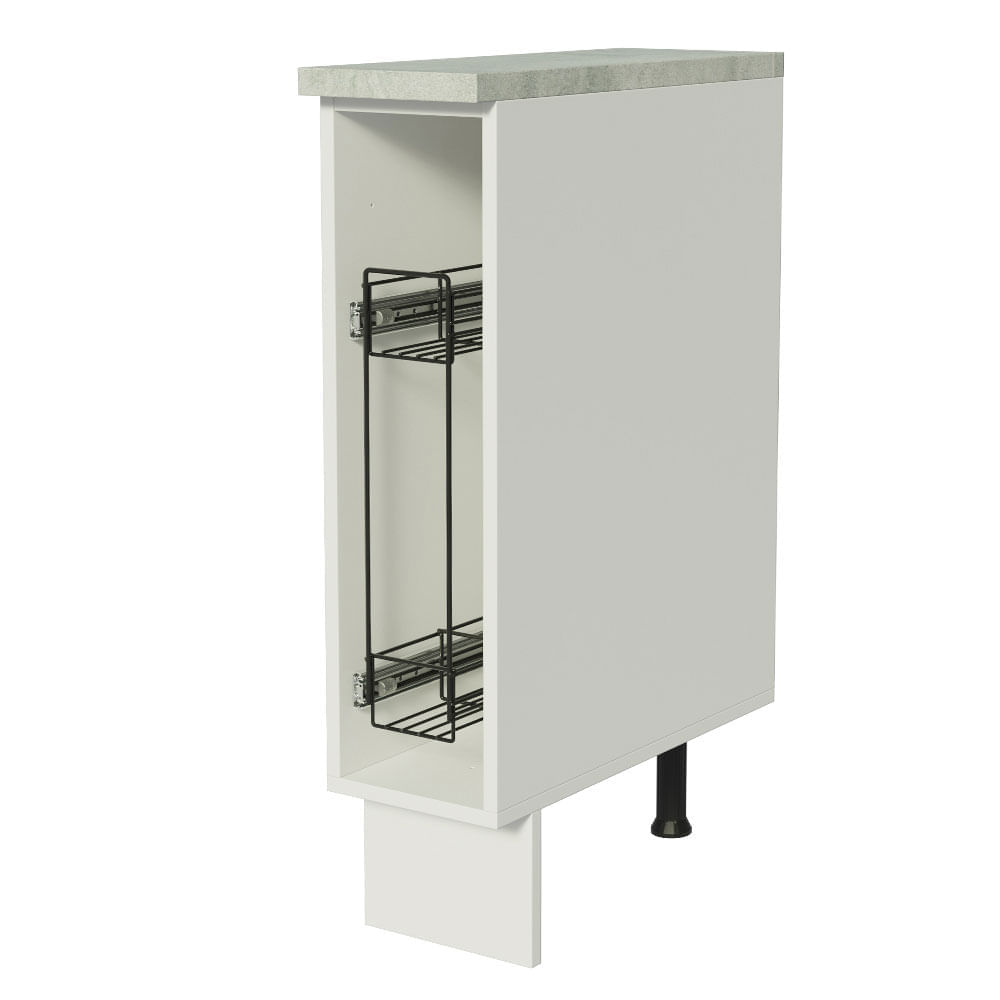 Mueble de Cocina Portacondimentos 20 cm Glamy y Agata Blanco Mueble de Cocina Portacondimentos 20 cm Glamy y Agata Blanco