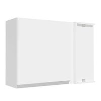 Alacena de Cocina de Esquina Glamy 94 cm Blanco