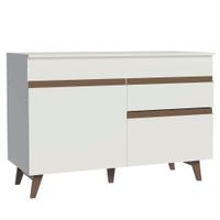 Mueble de Cocina 2 Puertas y 1 Cajón Reims 120 cm Blanco