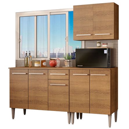 Mueble de Cocina Integral Emilly Free 169 cm Marrón 01