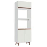 Mueble de Cocina Torre para Hornos 3 Puertas Reims 70 cm Blanco