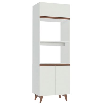 Mueble de Cocina Torre para Hornos 3 Puertas Reims 70 cm Blanco Mueble de Cocina Torre para Hornos 3 Puertas Reims 70 cm Blanco