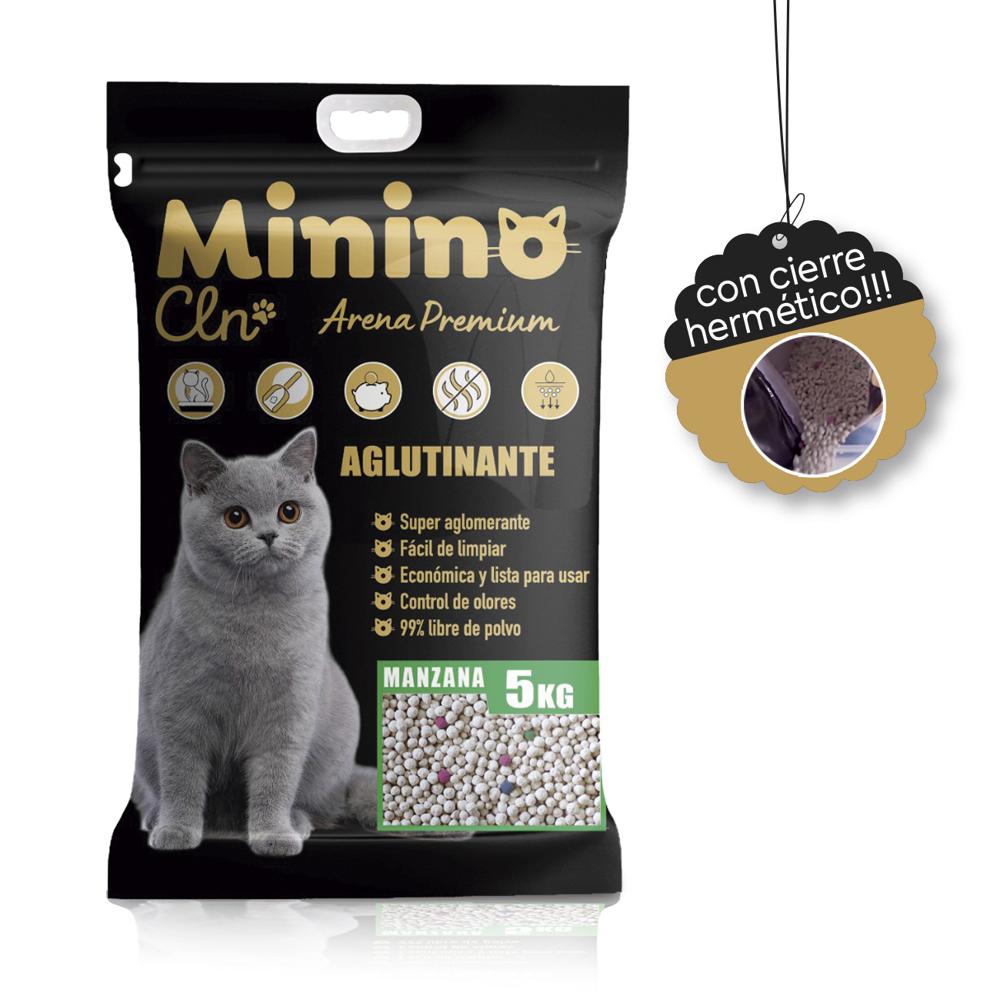 Arena Sanitaria para gato MARCA MININO CLEAN Aroma a Manzana de 5 Kg con aza y cierre hermetico Arena PREMIUM para gato aroma Manzana de 5 Kg con asa y cierre hermético Arena Sanitaria para gato MARCA MININO CLEAN Aroma a Manzana de 5 Kg con aza y cierre hermetico Arena PREMIUM para gato aroma Manzana de 5 Kg con asa y cierre hermético