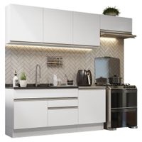 Mueble de Cocina Integral Glamy 260 cm Blanco 03