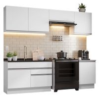 Mueble de Cocina Integral Glamy 260 cm Blanco 04