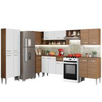 Mueble de Cocina Integral Emilly Moon 481 cm Marrón/Blanco 01