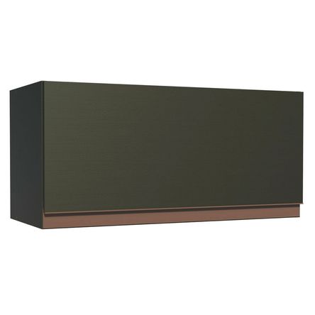 Alacena de Cocina de Cocina 1 Puerta Abatible Reims 70 cm Negro
