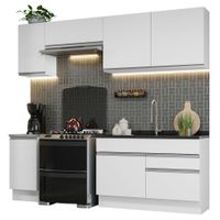 Mueble de Cocina Integral Glamy 240 cm Blanco 07